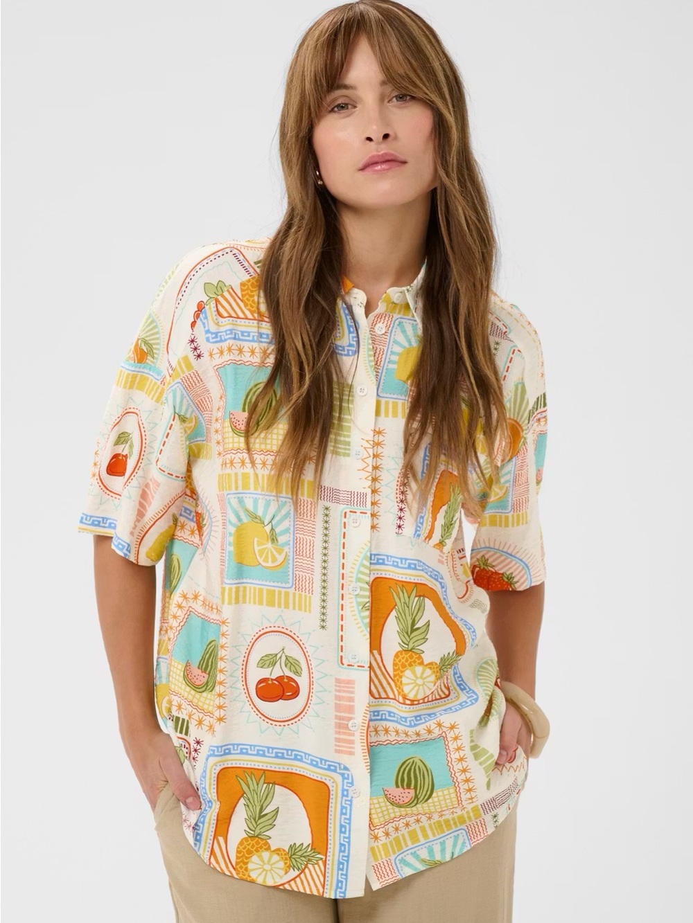 Patchwork Print Hausen Alice Top Size M/L